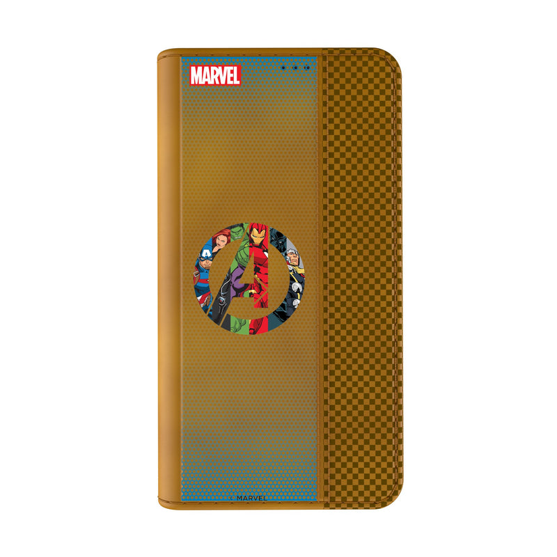 Marvel Avengers Grid iPhone Folio Phone Case for Apple iPhone Closed.Jpg