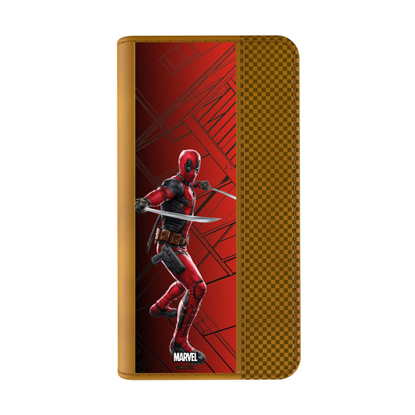 Marvel Deadpool MechLine iPhone Folio Phone Case for Apple iPhone Closed.Jpg