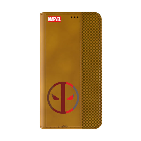 Marvel Deadpool Sigil iPhone Folio Phone Case for Apple iPhone Closed.Jpg