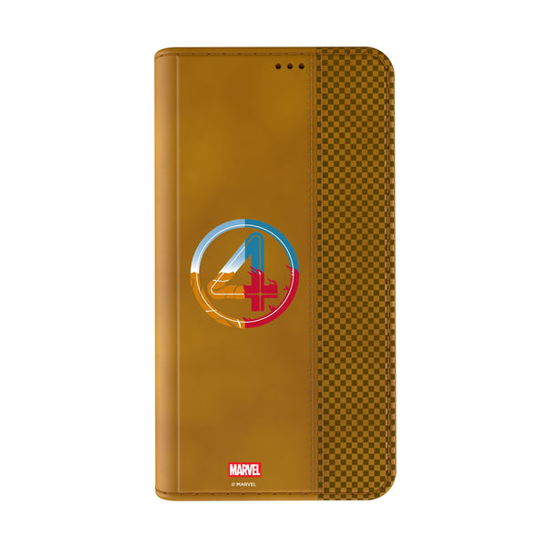 Marvel Fantastic Four Badge iPhone Folio Phone Case for Apple iPhone Closed.Jpg