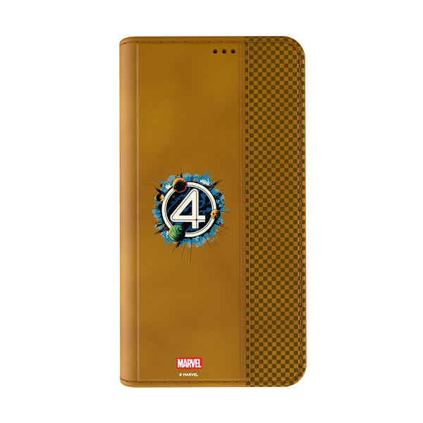Marvel Fantastic Four Badge iPhone Folio Phone Case for Apple iPhone Closed.Jpg