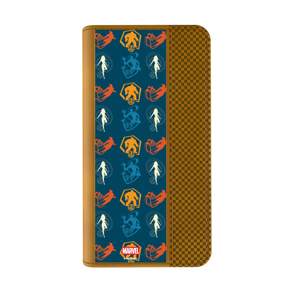 Marvel Fantastic Four Pattern 2 iPhone Folio Phone Case for Apple iPhone Closed.Jpg
