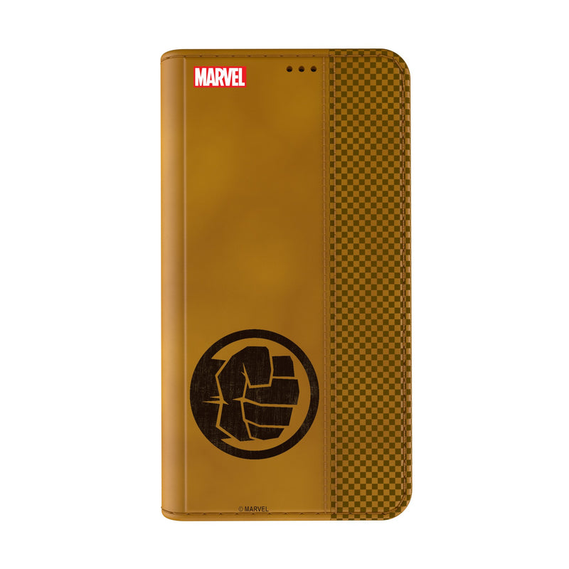Marvel Avengers Hulk Sigil iPhone Folio Phone Case for Apple iPhone Closed.Jpg