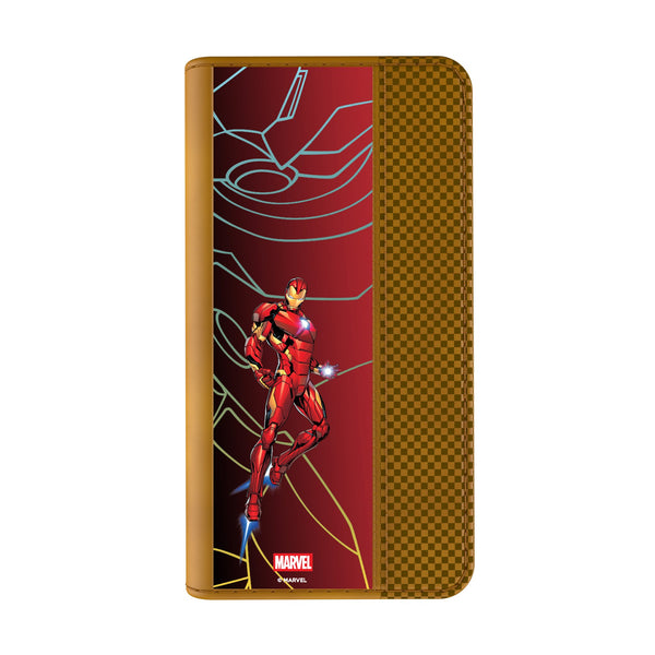 Marvel Avengers Iron Man MechLine iPhone Folio Phone Case for Apple iPhone Closed.Jpg