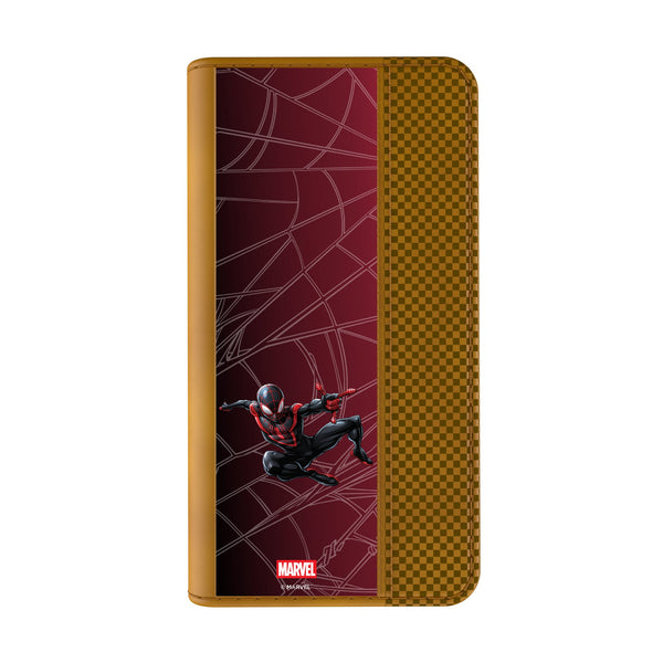 Marvel Miles Morales MechLine iPhone Folio Phone Case for Apple iPhone Closed.Jpg