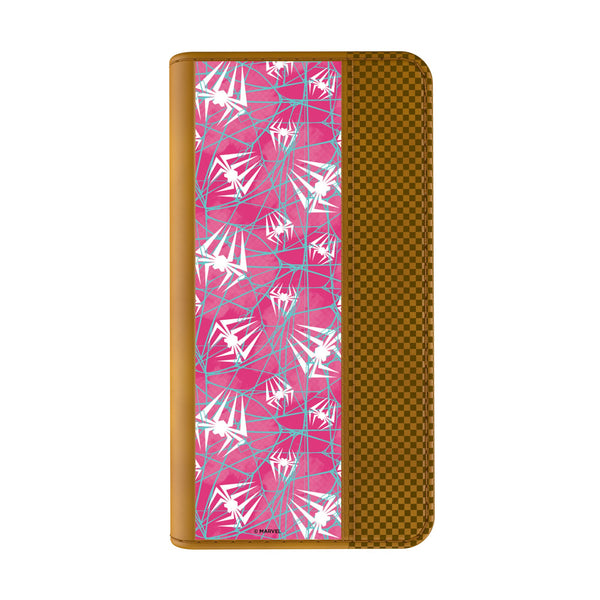 Marvel Spider-Gwen Pattern iPhone Folio Phone Case for Apple iPhone Closed.Jpg