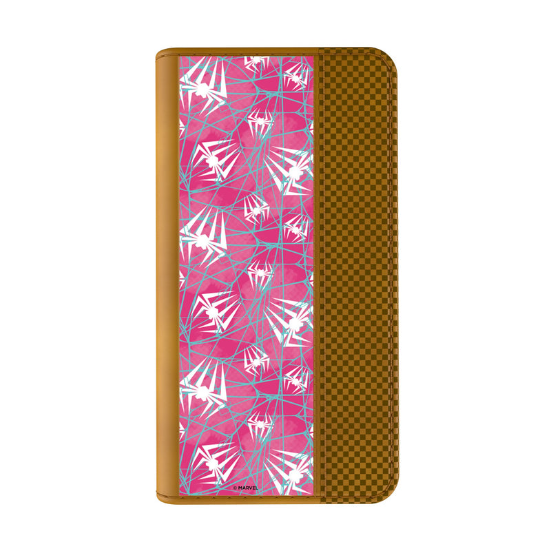 Marvel Spider-Gwen Pattern iPhone Folio Phone Case for Apple iPhone Closed.Jpg