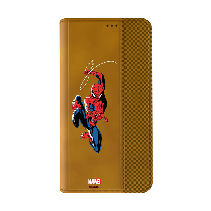 Marvel Spider-Man Badge iPhone Folio Phone Case Closed.Jpg