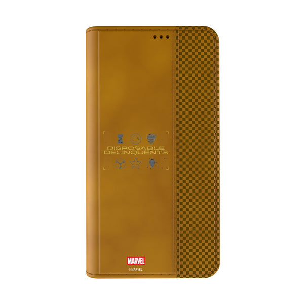 Marvel Thunderbolts Badge iPhone Folio Phone Case for Apple iPhone Closed.Jpg