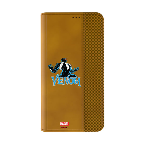 Marvel Venom Badge iPhone Folio Phone Case for Apple iPhone Closed.Jpg