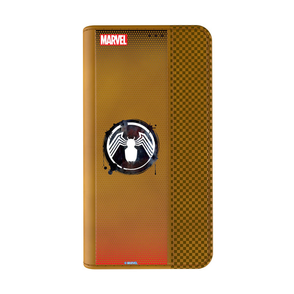 Marvel Venom Grid iPhone Folio Phone Case for Apple iPhone Closed.Jpg