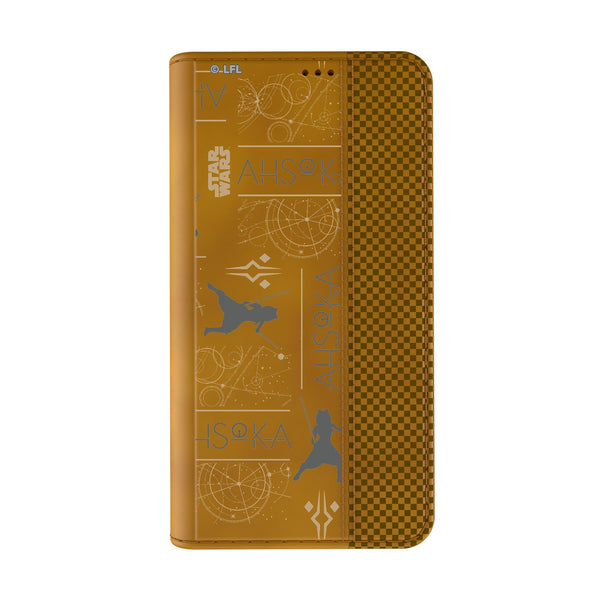 Star Wars Ahsoka Pattern iPhone Folio Phone Case for Apple iPhone Closed.Jpg