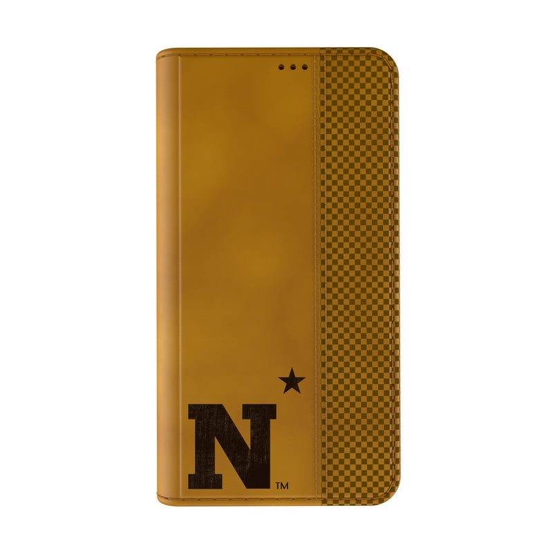 United State Naval Academy Midshipmen Burn iPhone Folio Phone Case for Apple iPhone Closed.Jpg