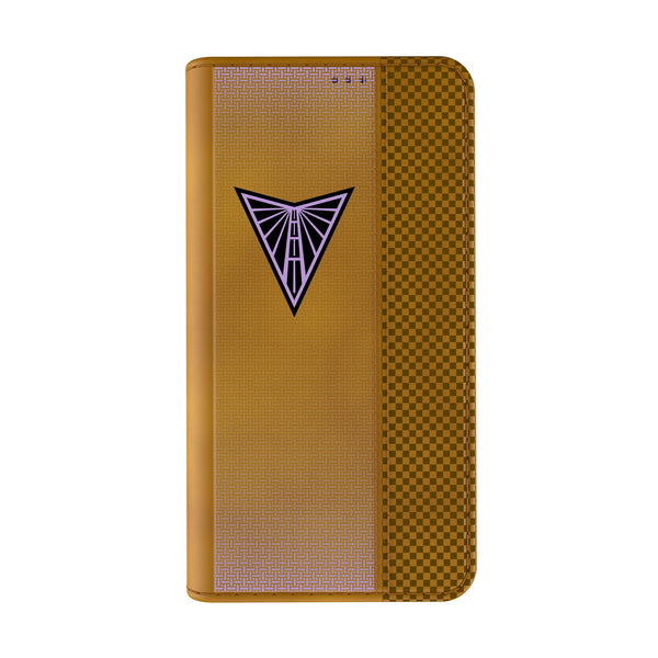 Golden State Valkyries Linen iPhone Folio Phone Case for Apple iPhone Closed.Jpg