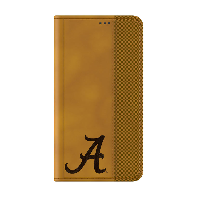 University of Alabama Crimson Tide Script A Burn Galaxy Folio Phone Case for Samsung Galaxy Closed.Jpg