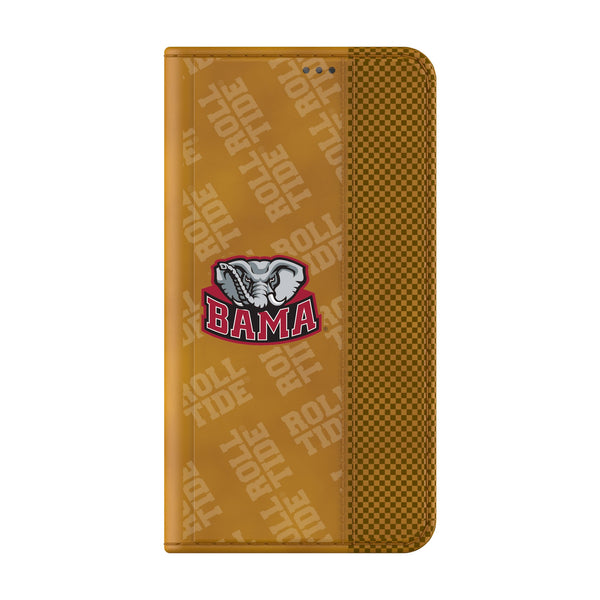 University of Alabama Crimson Tide Script A Quadtile Galaxy Folio Phone Case for Samsung Galaxy Closed.Jpg