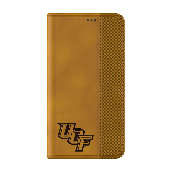 University of Central Florida Golden Knights Burn Galaxy Folio Phone Case Closed.Jpg