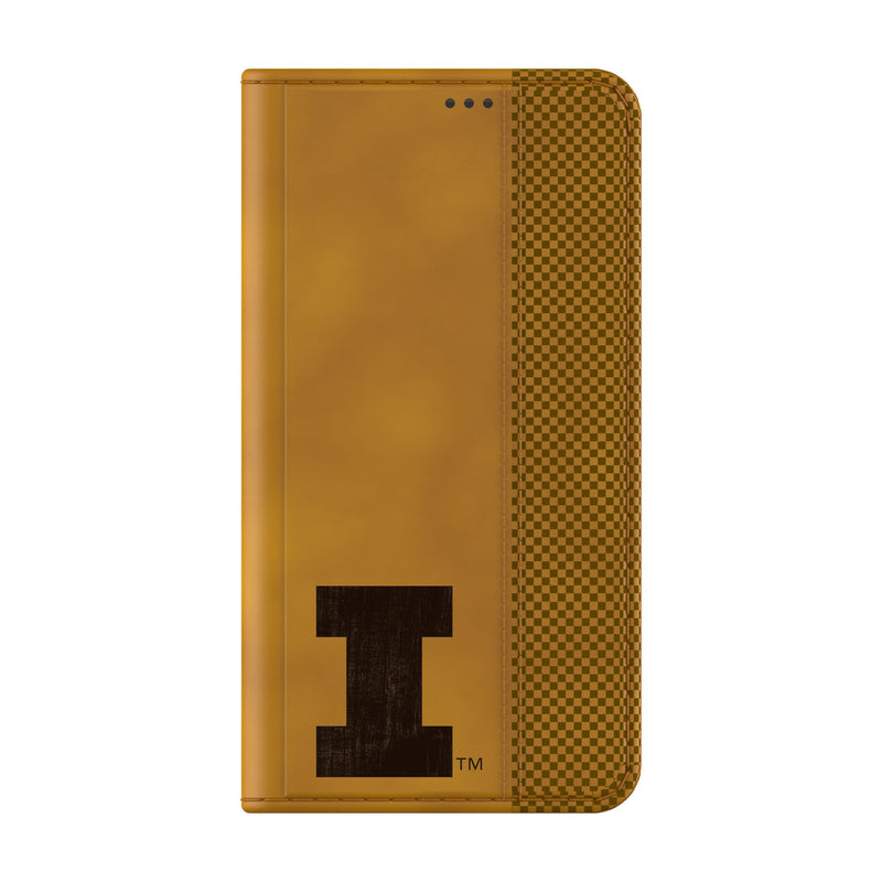 University of Illinois Fighting Illini Burn Galaxy Folio Phone Case for Samsung Galaxy Closed.Jpg