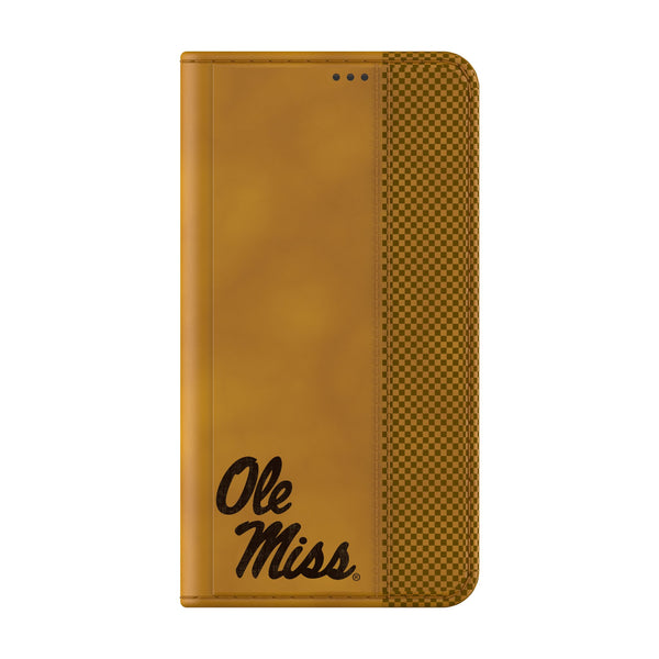 University of Mississippi Rebels Burn Galaxy Folio Phone Case for Samsung Galaxy Closed.Jpg