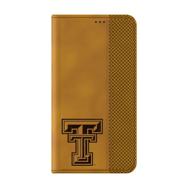 Texas Tech Red Raiders Burn Galaxy Folio Phone Case for Samsung Galaxy Closed.Jpg