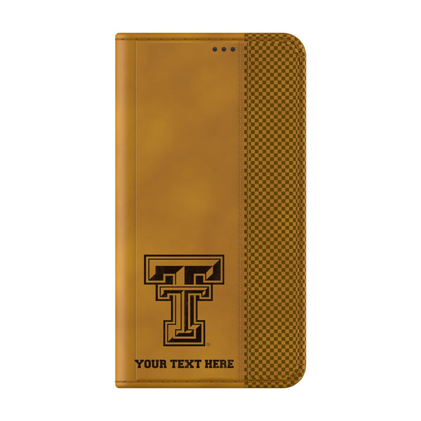 Texas Tech Red Raiders Personalized Burn Galaxy Folio Phone Case for Samsung Galaxy Closed.Jpg