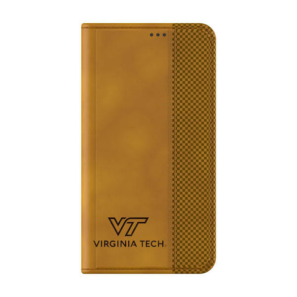 Virginia Tech Hokies Burn Galaxy Folio Phone Case for Samsung Galaxy Closed.Jpg