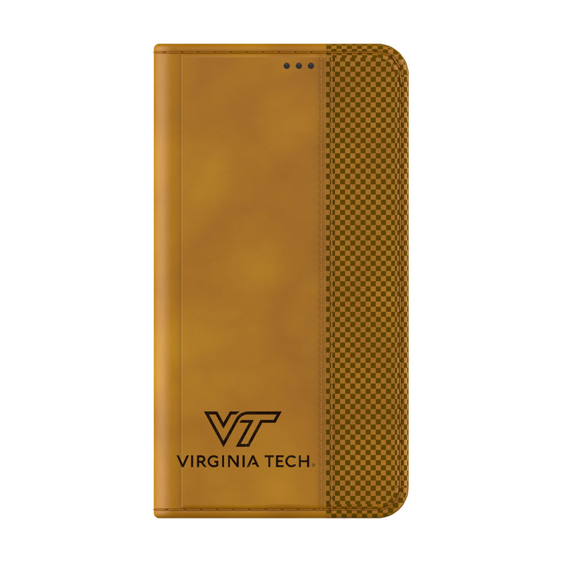 Virginia Tech Hokies Burn Galaxy Folio Phone Case for Samsung Galaxy Closed.Jpg