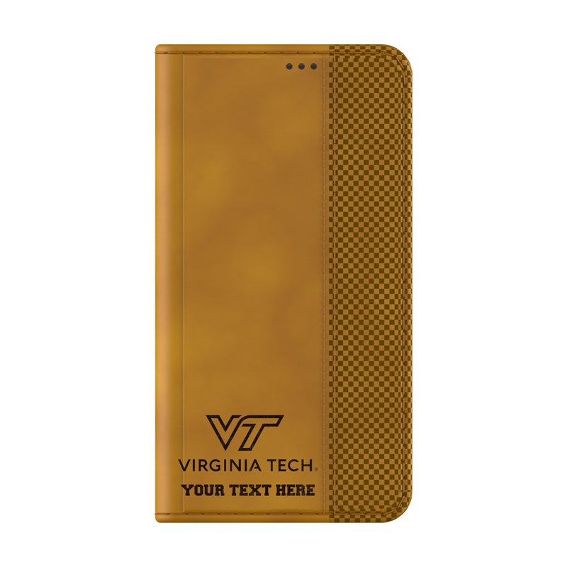 Virginia Tech Hokies Personalized Burn Galaxy Folio Phone Case for Samsung Galaxy Closed.Jpg