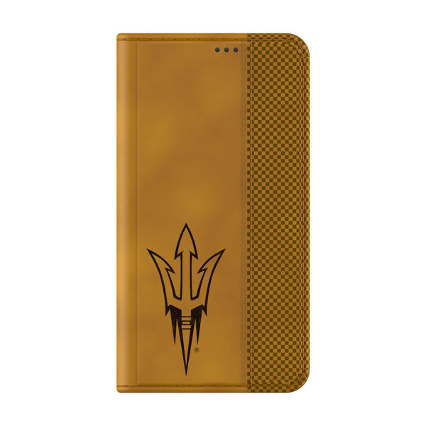 Arizona State University Sun Devils Burn Galaxy Folio Phone Case Closed.Jpg