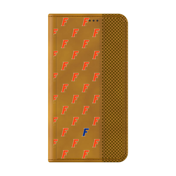 University of Florida Gators Fashion Pattern Galaxy Folio Phone Case for Samsung Galaxy Closed.Jpg
