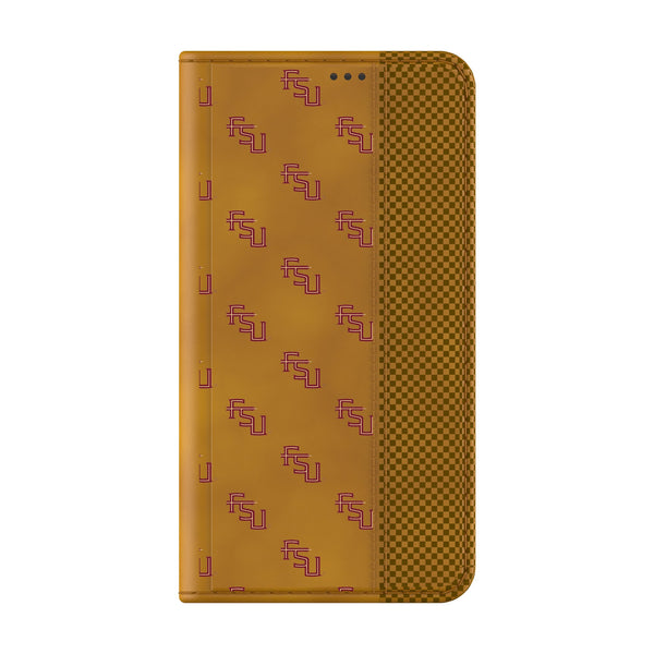 Florida State University Seminoles Fashion Pattern Galaxy Folio Phone Case for Samsung Galaxy Closed.Jpg