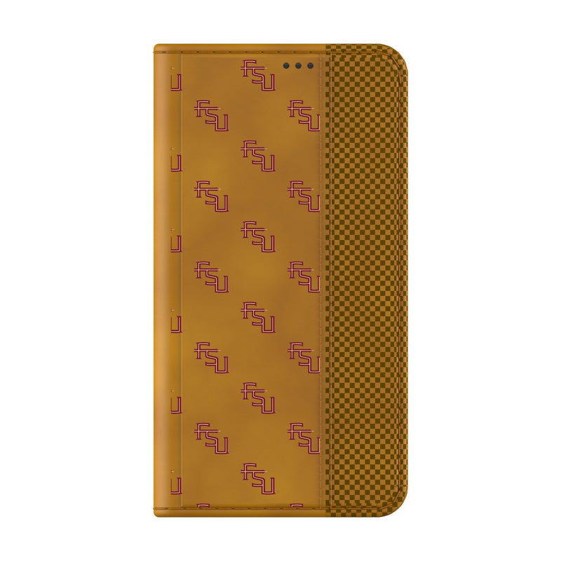 Florida State University Seminoles Fashion Pattern Galaxy Folio Phone Case for Samsung Galaxy Closed.Jpg