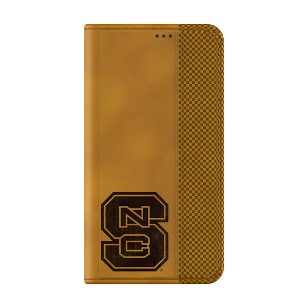 North Carolina State University Wolfpack Burn Galaxy Folio Phone Case for Samsung Galaxy Closed.Jpg