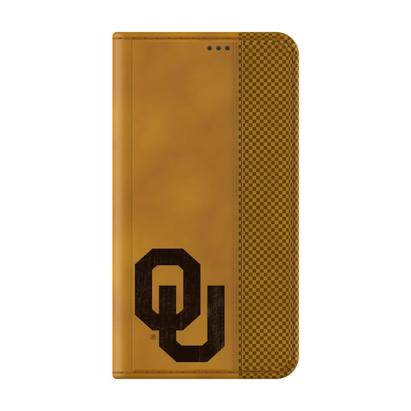 University of Oklahoma Sooners Burn Galaxy Folio Phone Case for Samsung Galaxy Closed.Jpg