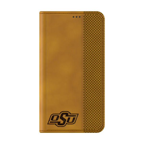 Oklahoma State University Cowboys Burn Galaxy Folio Phone Case Closed.Jpg