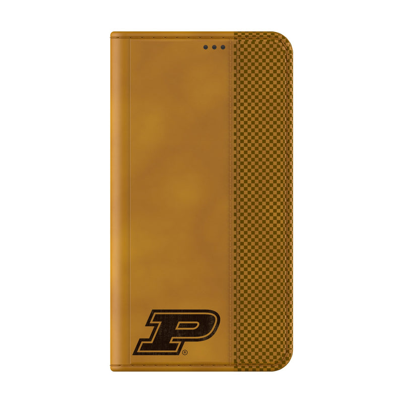 Purdue University Boilermakers Burn Galaxy Folio Phone Case for Samsung Galaxy Closed.Jpg