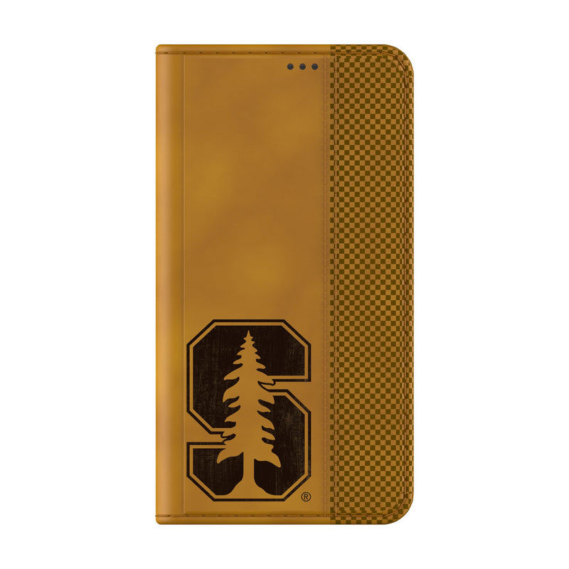 Stanford University Cardinal Burn Galaxy Folio Phone Case for Samsung Galaxy Closed.Jpg