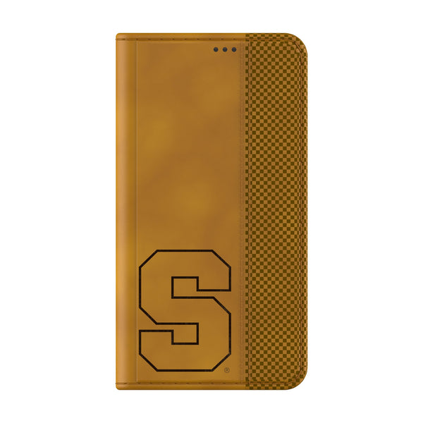 Syracuse University Orange Burn Galaxy Folio Phone Case for Samsung Galaxy Closed.Jpg