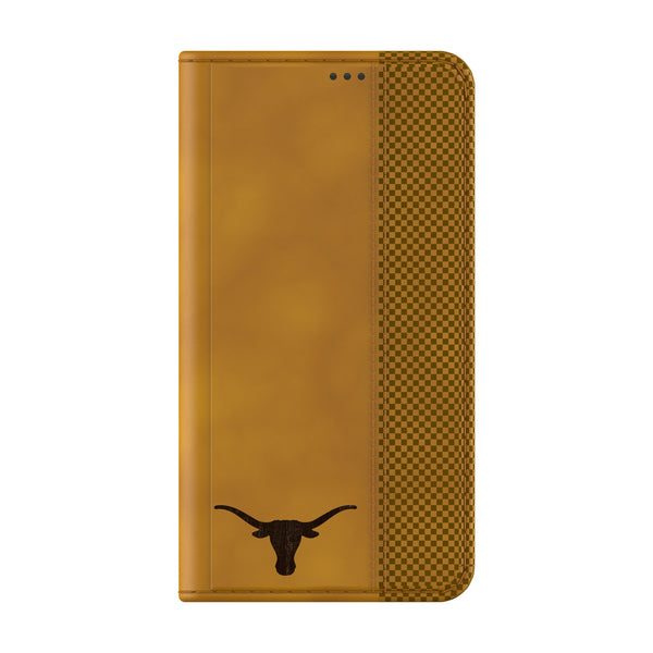 University of Texas Longhorns Burn Galaxy Folio Phone Case for Samsung Galaxy Closed.Jpg