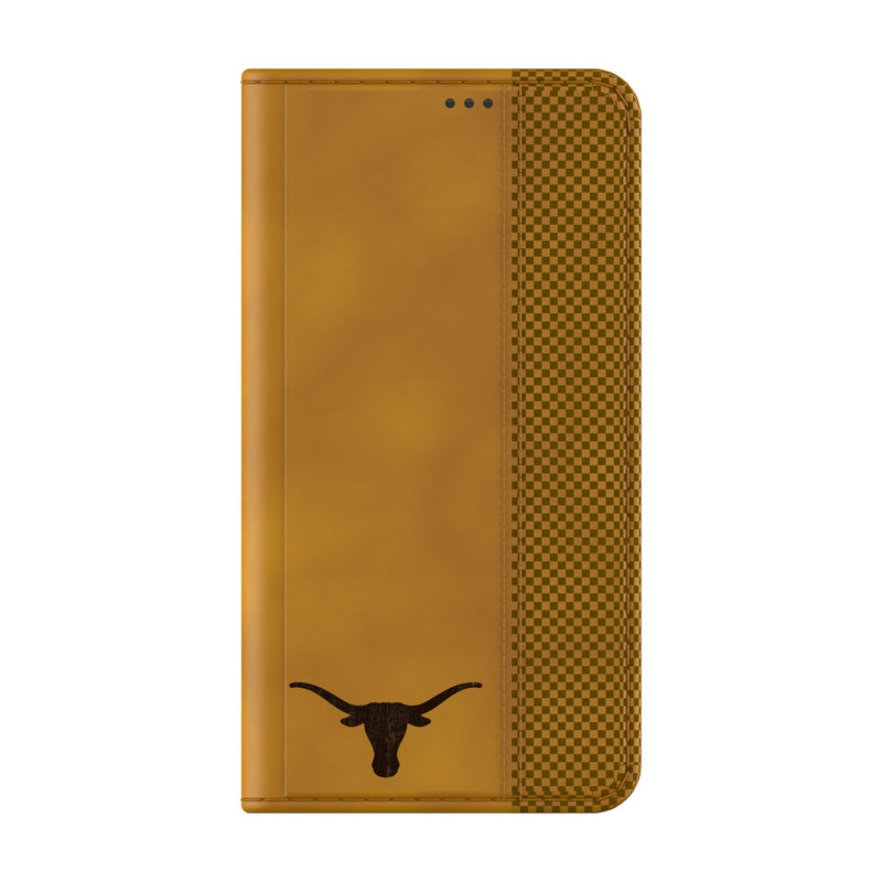 University of Texas Longhorns Burn Galaxy Folio Phone Case for Samsung Galaxy Closed.Jpg