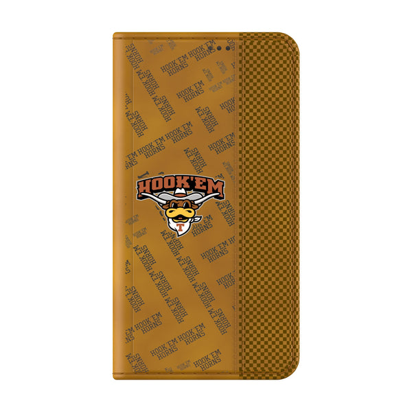 University of Texas Longhorns Quadtile Galaxy Folio Phone Case for Samsung Galaxy Closed.Jpg