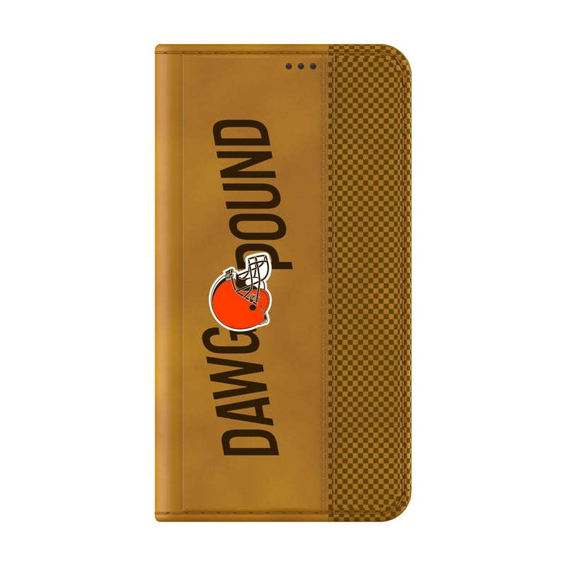 Cleveland Browns 2024 Edition Galaxy Folio Phone Case for Samsung Galaxy Closed.Jpg