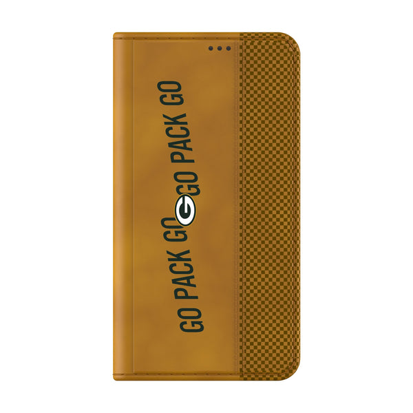 Green Bay Packers 2024 Illustrated Limited Edition Galaxy Folio Phone Case Closed.Jpg