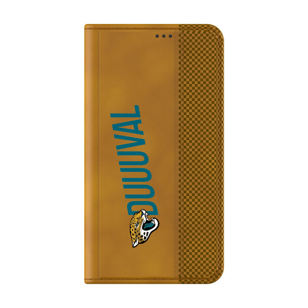 Jacksonville Jaguars 2024 Illustrated Limited Edition Galaxy Folio Phone Case Closed.Jpg