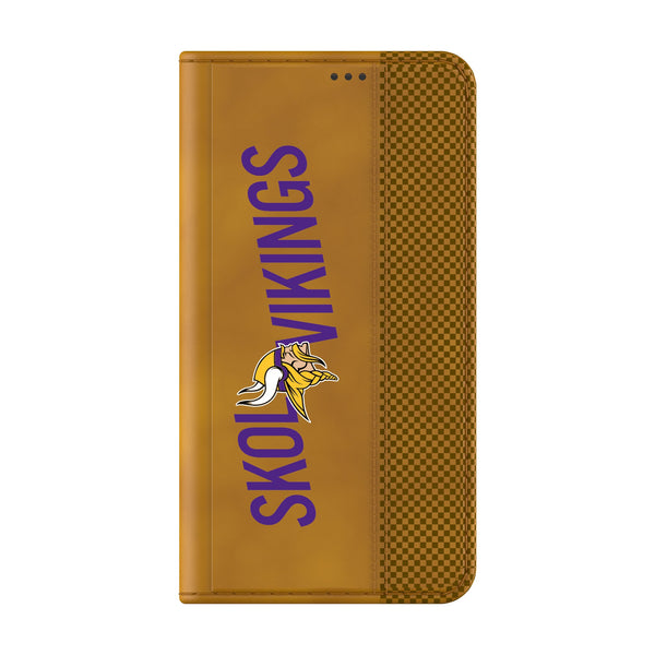 Minnesota Vikings 2024 Edition Galaxy Folio Phone Case for Samsung Galaxy Closed.Jpg