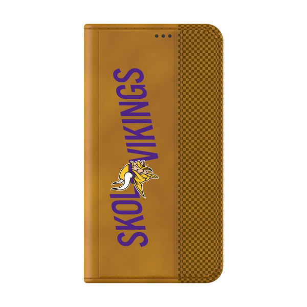 Minnesota Vikings 2024 Illustrated Limited Edition Galaxy Folio Phone Case Closed.Jpg