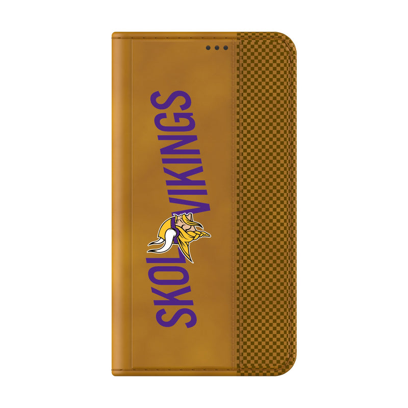 Minnesota Vikings 2024 Illustrated Limited Edition Galaxy Folio Phone Case Closed.Jpg