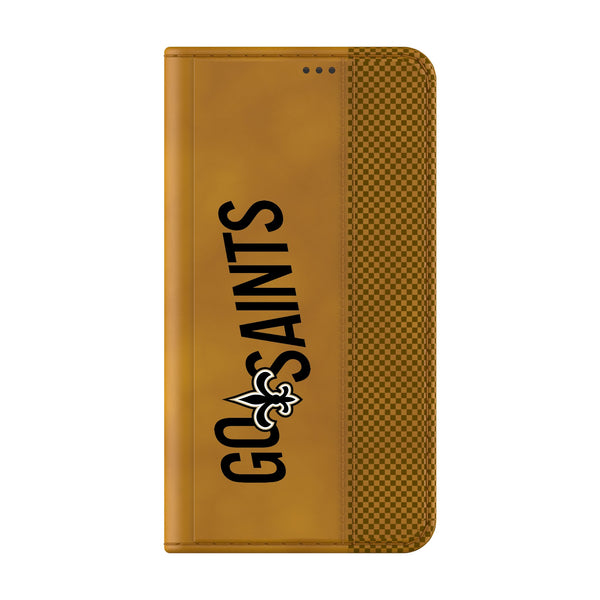 New Orleans Saints 2024 Illustrated Limited Edition Galaxy Folio Phone Case Closed.Jpg