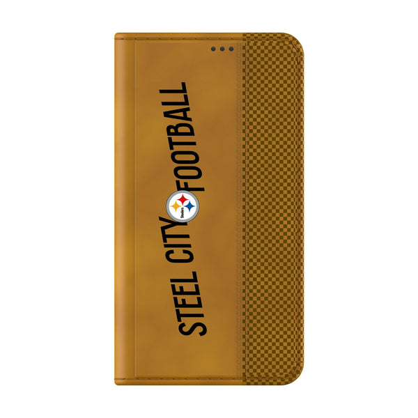 Pittsburgh Steelers 2024 Illustrated Limited Edition Galaxy Folio Phone Case Closed.Jpg