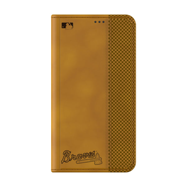 Atlanta Braves Burn Galaxy Folio Phone Case for Samsung Galaxy Closed.Jpg
